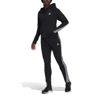 adidas Trainingsanzug Sportswear Energize (weiches Fleece) schwarz Damen